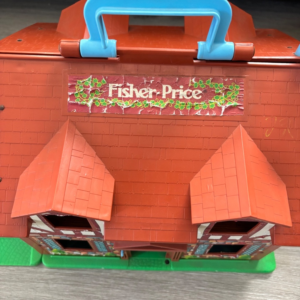 VINTAGE Fisher Price Little People 952 Play Family House 1986 Grandma Cowboy LOT - Picture 12 of 16